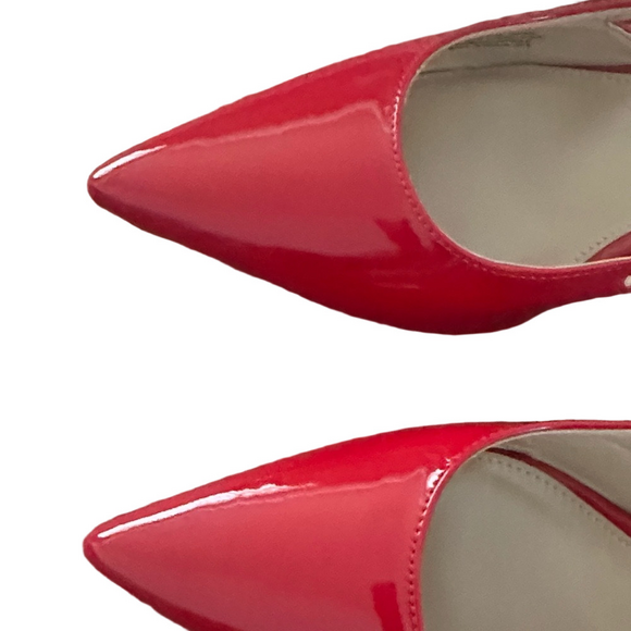 Steve Madden Glossy Red Slingback Heels - Picture 10 of 10